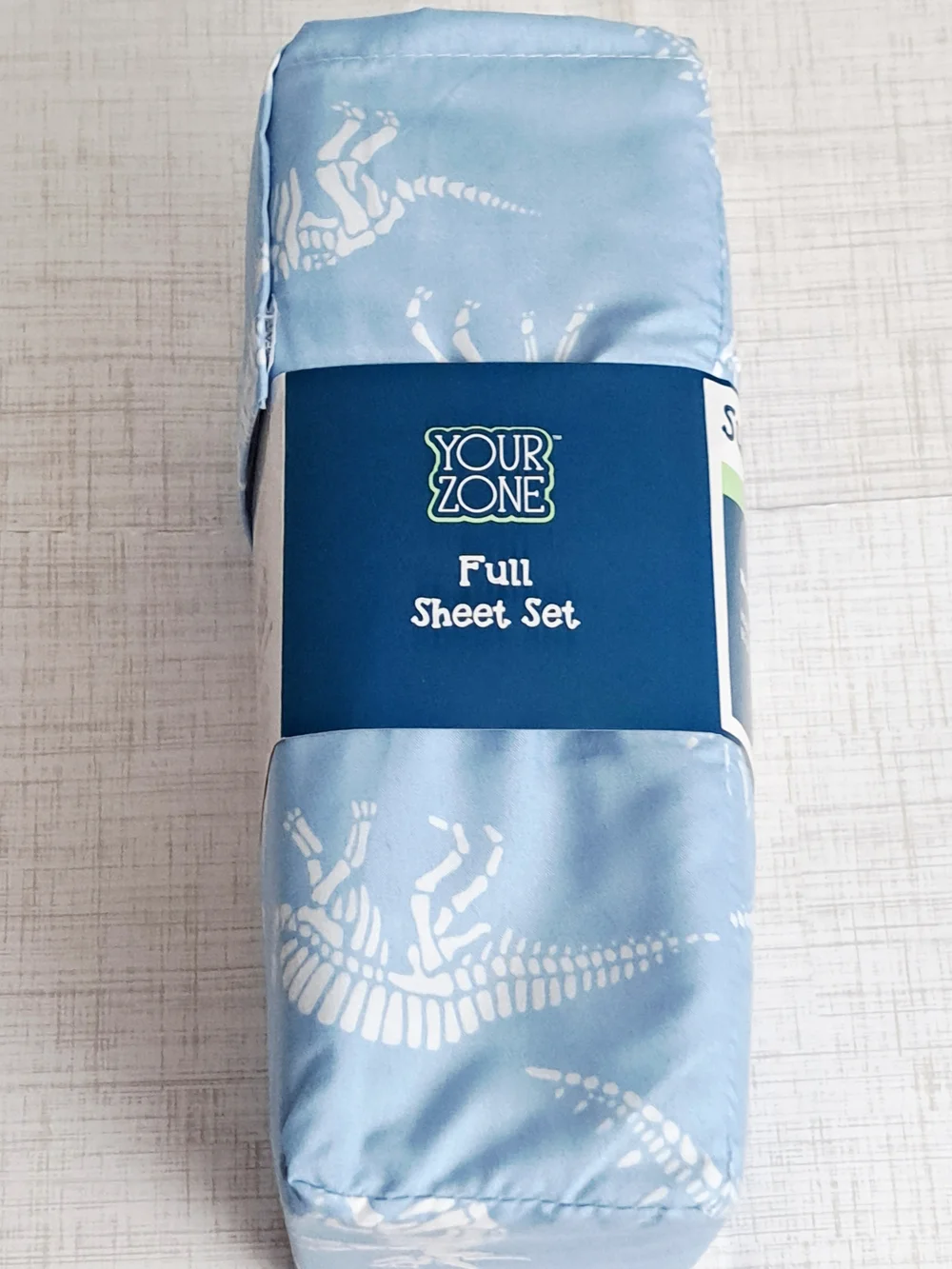 Your Zone Light Blue Dinosaur Microfiber Sheet Set - Full
